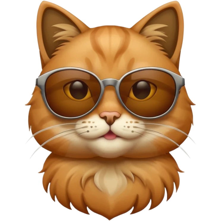 Cat wearing sunglasses emoji