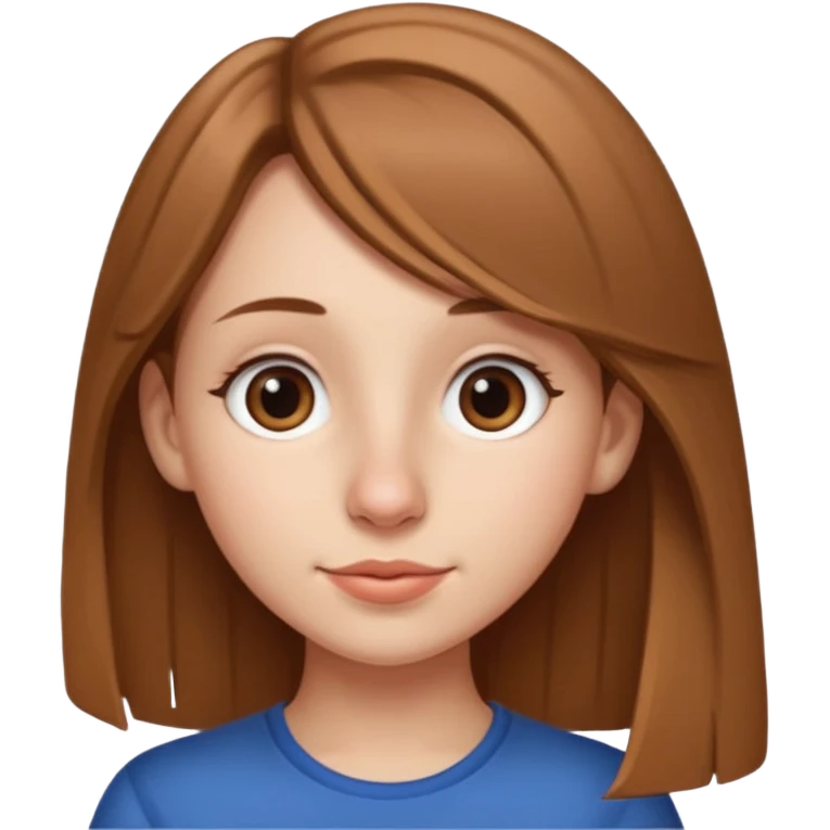 Girl with big Nose, side view emoji
