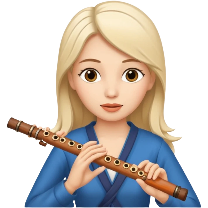 Flute women emoji