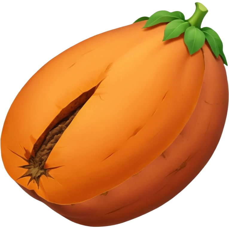 pointy sweet potato no green part emoji