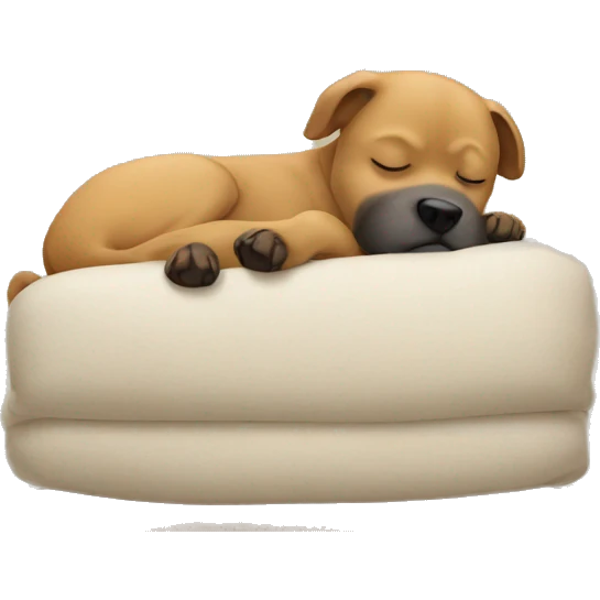 Dog taking a nap emoji