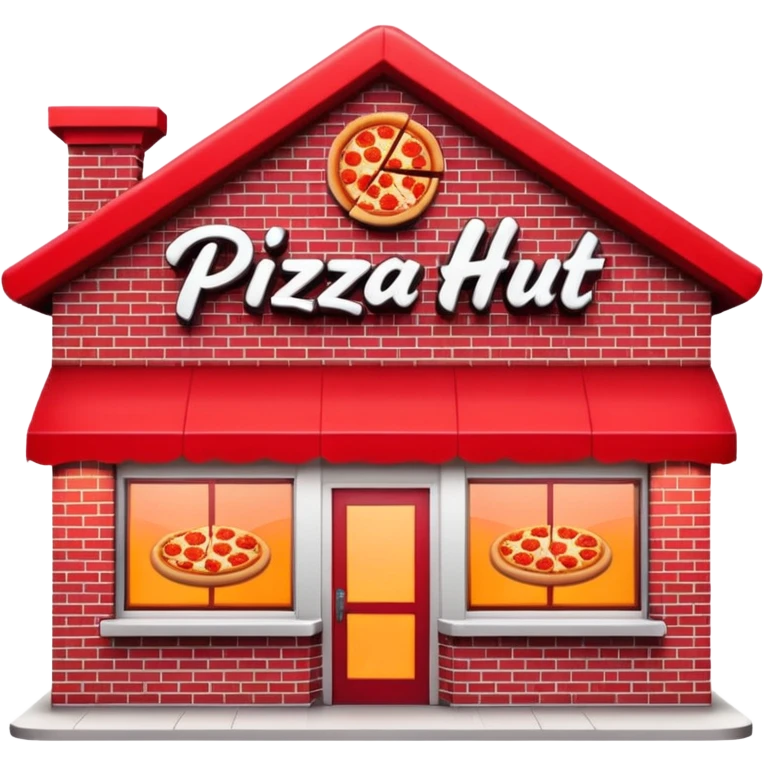 Pizza Hut restaurant  emoji