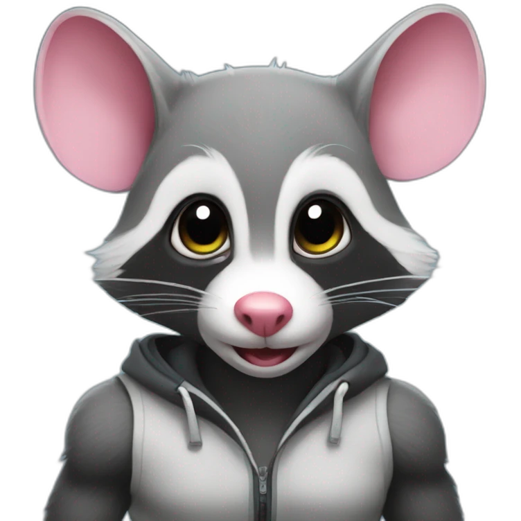 Opposum at the gym emoji