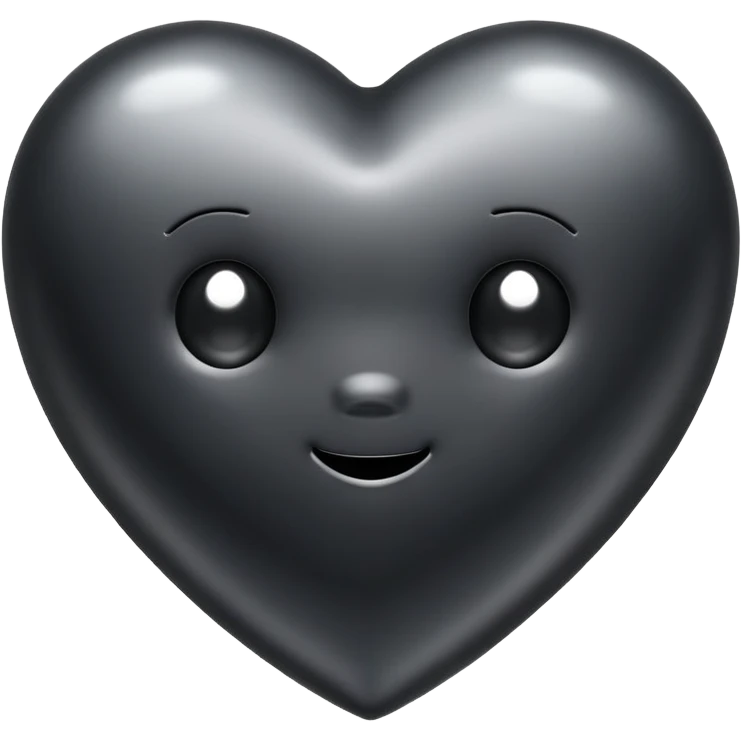Tellytubby black heart emoji