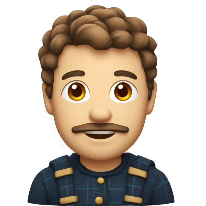 Tasty emoji Scottish man emoji