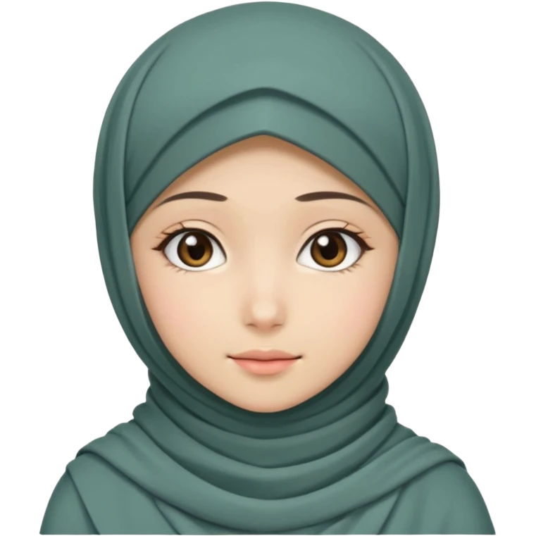 Muslim girl anime emoji