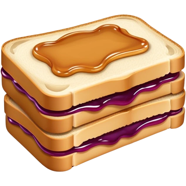 Peanut butter and jelly sandwich  emoji