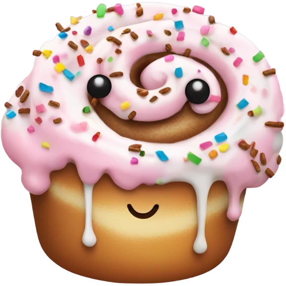 Pink Cinnamon roll emoji