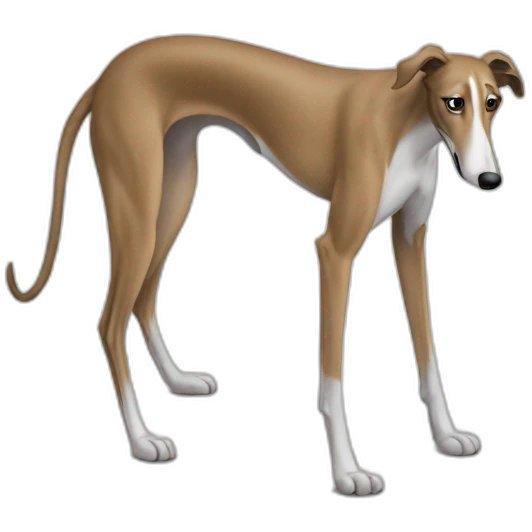 Peeing Greyhound emoji