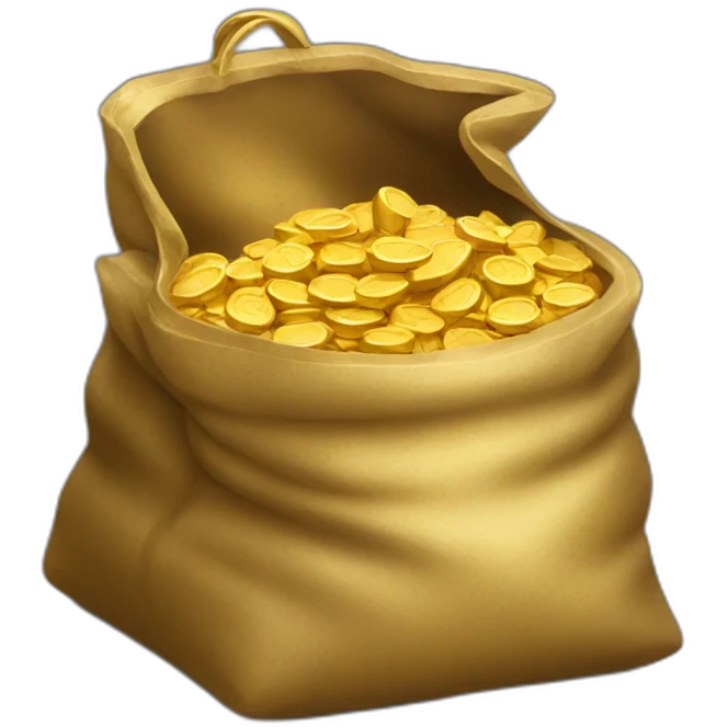 a bag of gold emoji