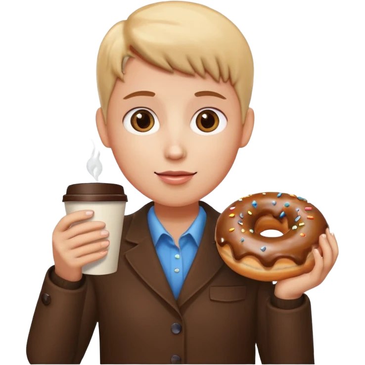 donatis and coffee emoji