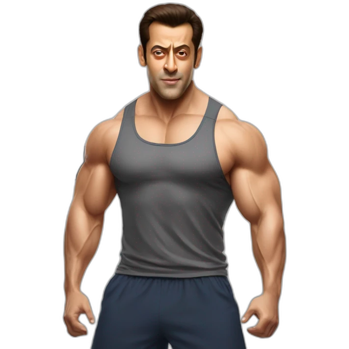  Salman Khan in gym  emoji