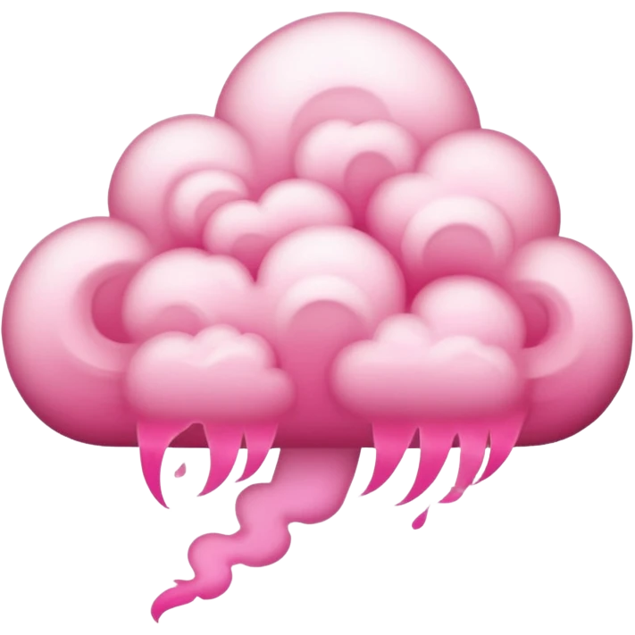 nuvola rosa emoji