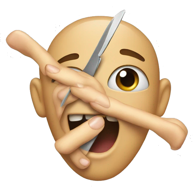 biting nails emoji