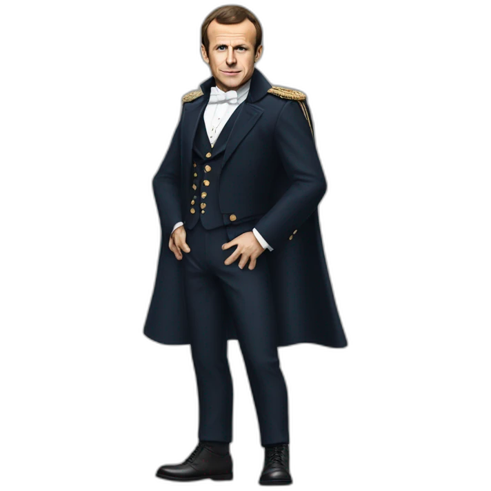 Emmanuel Macron with AC DC clothes emoji
