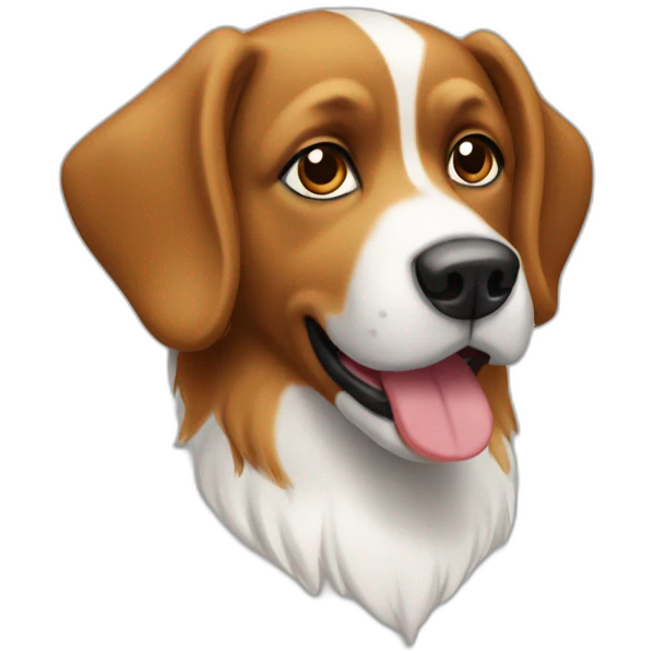 Chiens a cote d'un aigle emoji