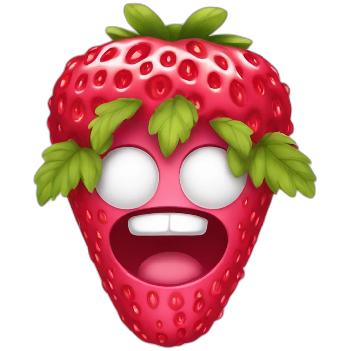 Fraise framboise mirtylle emoji