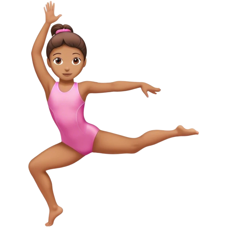 Dance gymnastics kids pink emoji