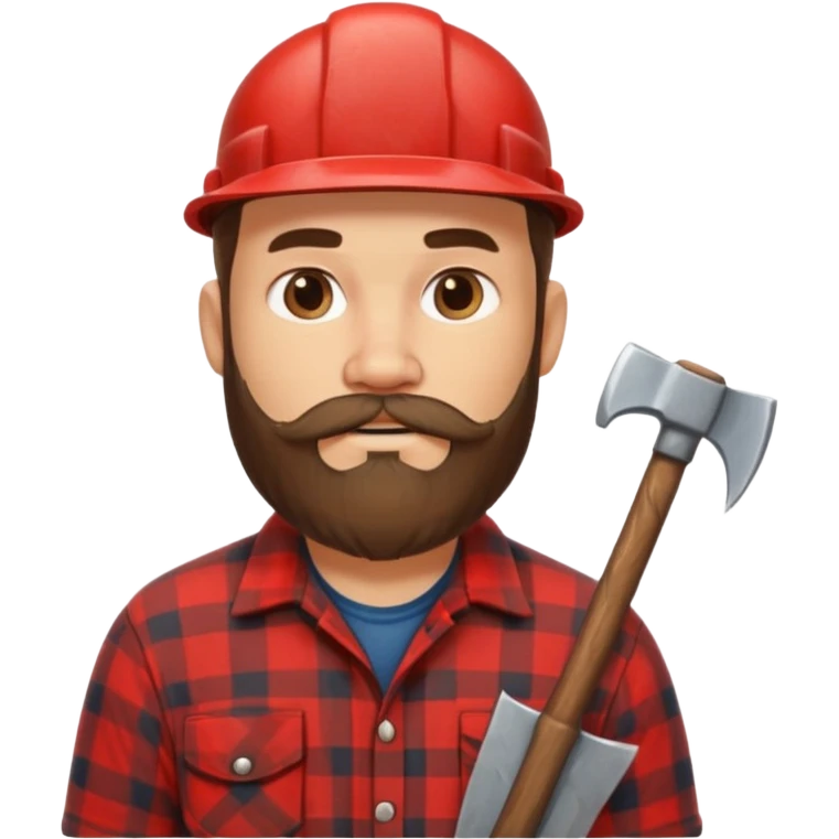 black lumberjack emoji