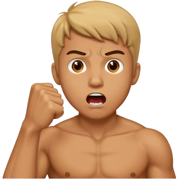 Guy biting his fist emoji
