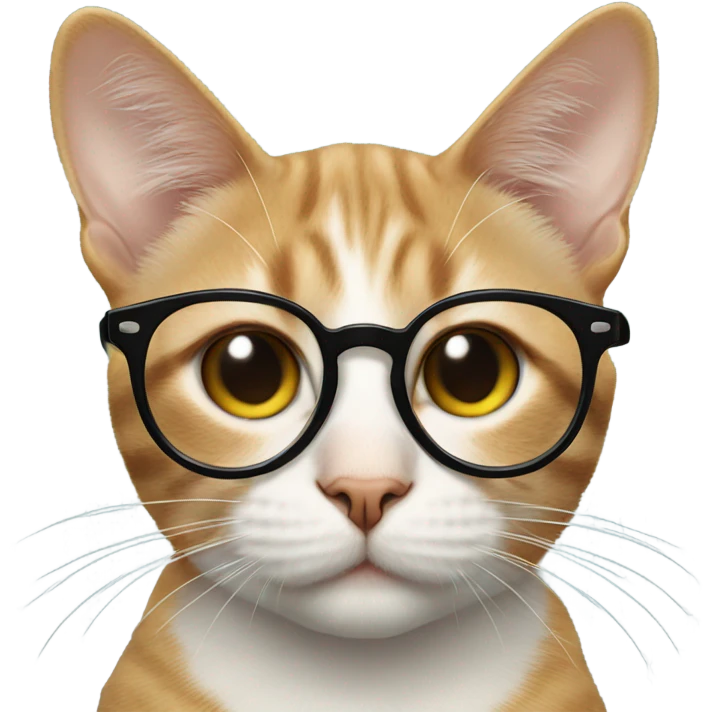 Cat with glasses emoji