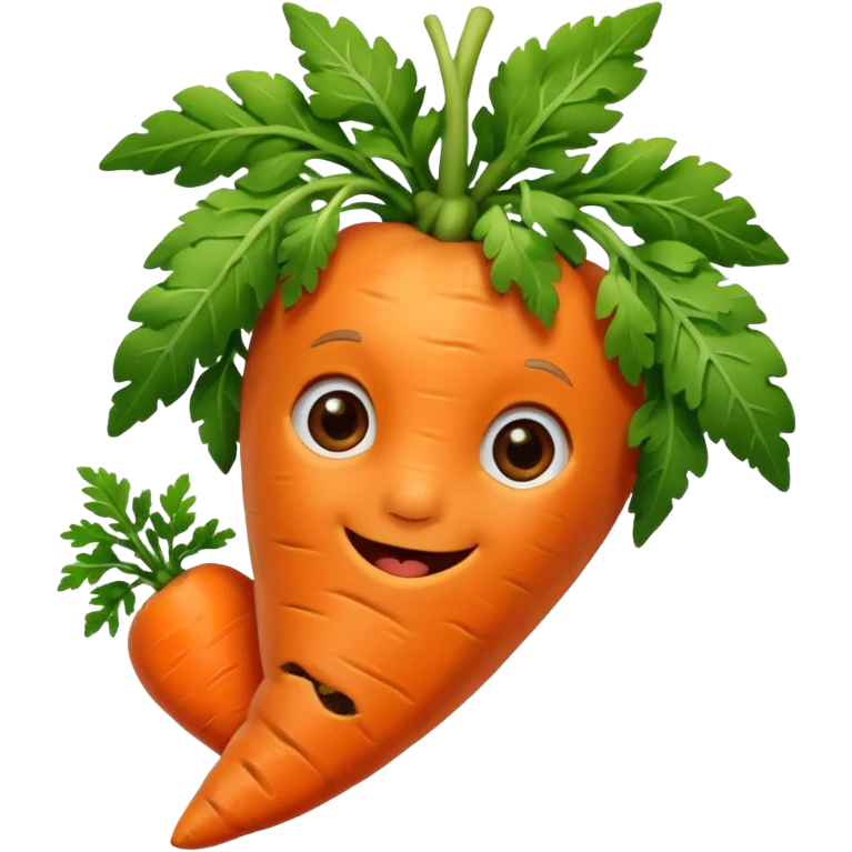 Grugu qui mange une carotte emoji