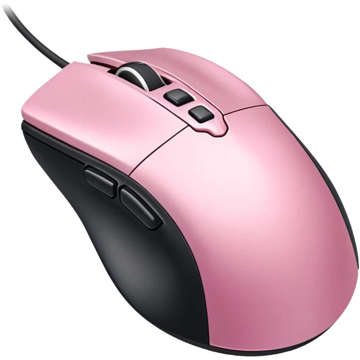 pink soft classic gaming mouse emoji