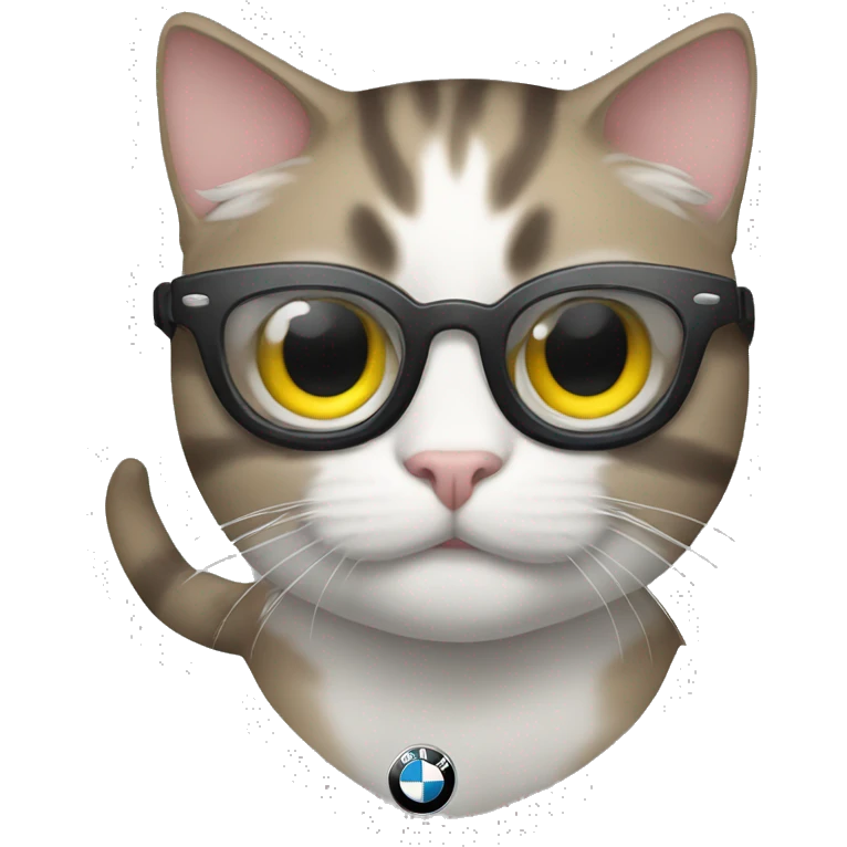 Cat in BMW emoji