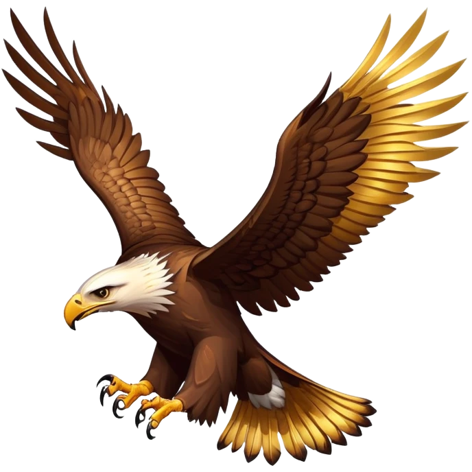Golden eagle with razor and gold wings, Red Rising emoji