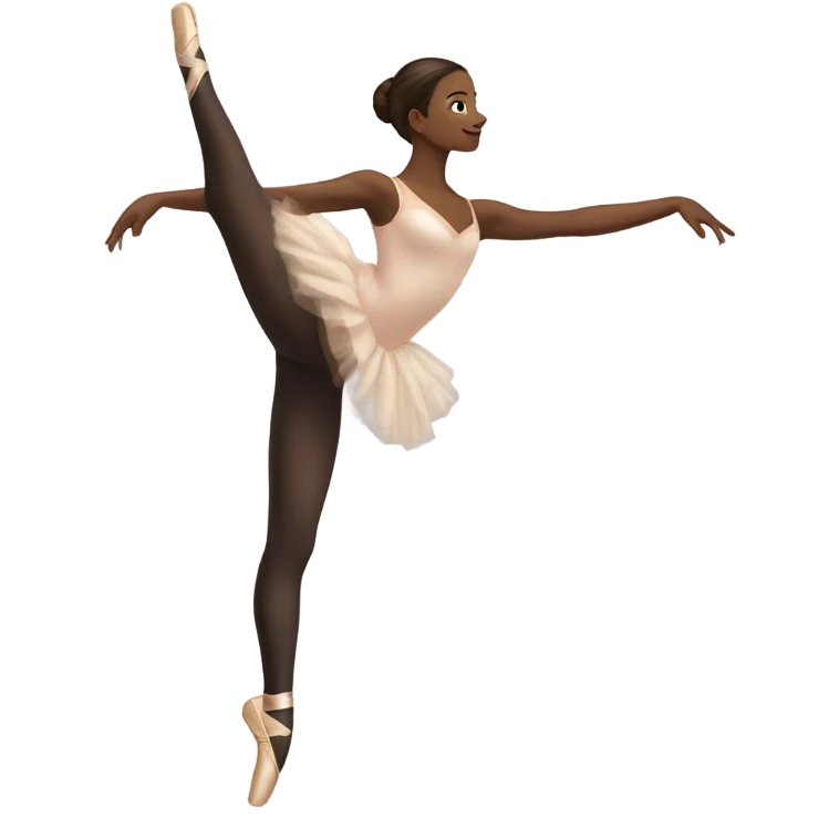 Ballet dancer in thigh highs emoji