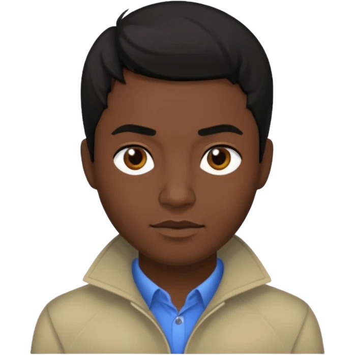 Kevon Edmonds with black hair emoji