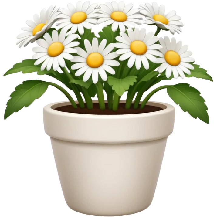 daisy flower pot emoji