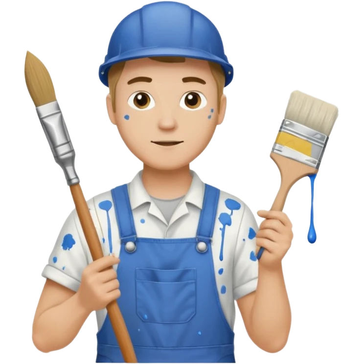  hitler working as a painter decorator emoji