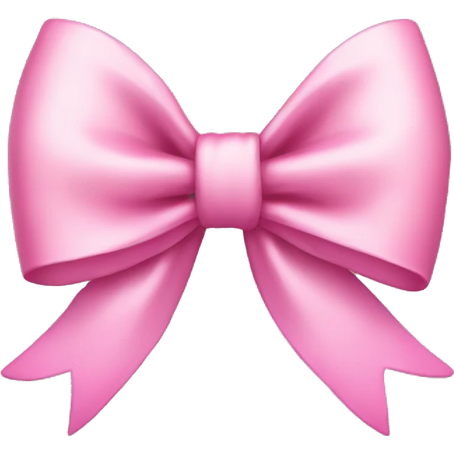 Pink aesthetic bow emoji