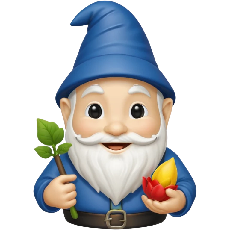 garden ornamental gnome black emoji
