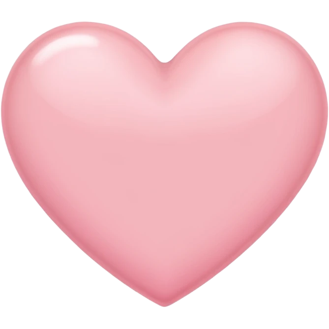 aesthetic light pink heart emoji