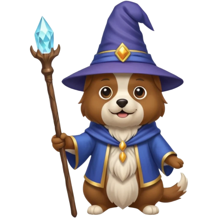 Dog wizard emoji