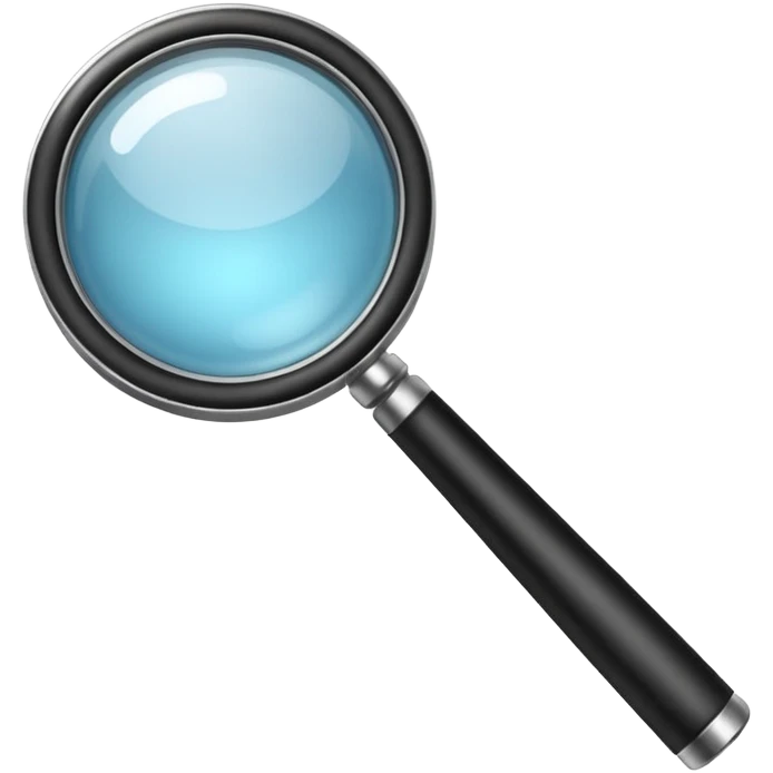 black Magnifying glass emoji emoji