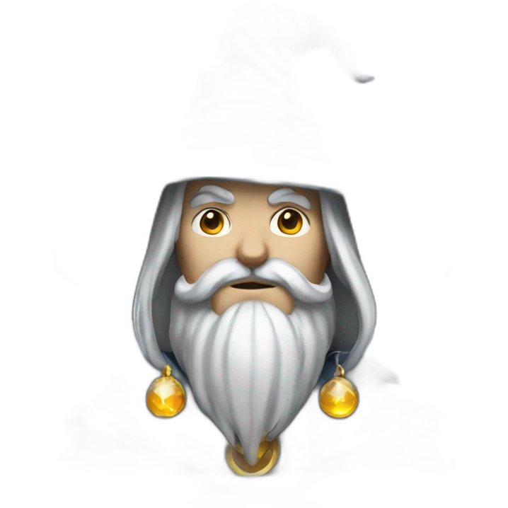 Silver wizard guy emoji