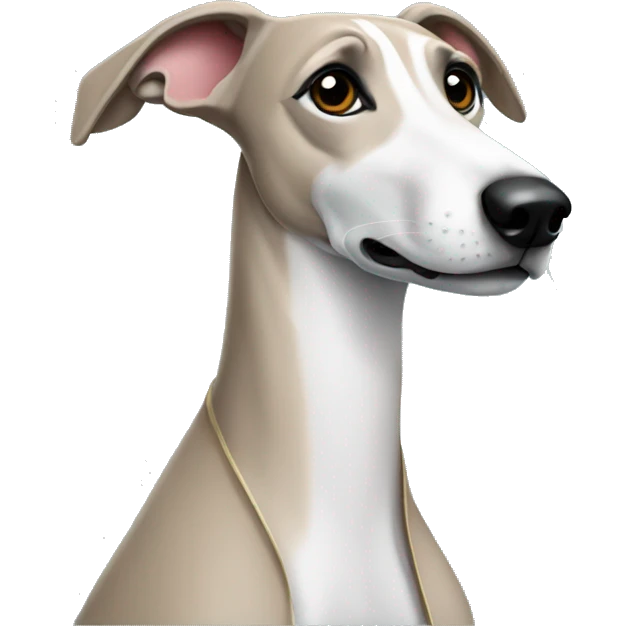 Whippet in coat emoji