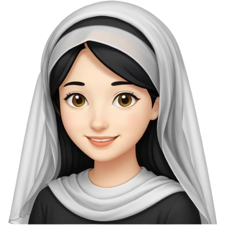 "- Nữ
- 20 tuổi
- Da trắng
- Tóc đen
- Đầu đội lúp
- Mặt cười mỉm
" emoji