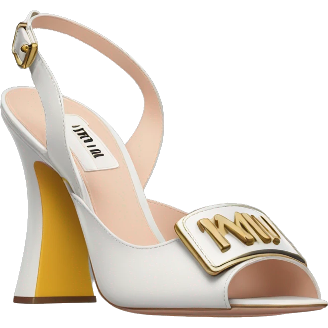 MIU MIU Buckle slingback pumps emoji