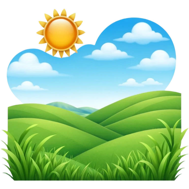 field on a sunny day  emoji