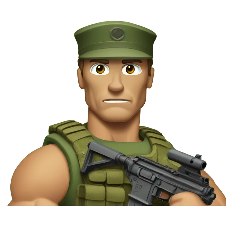 Schwarzenegger in predator emoji