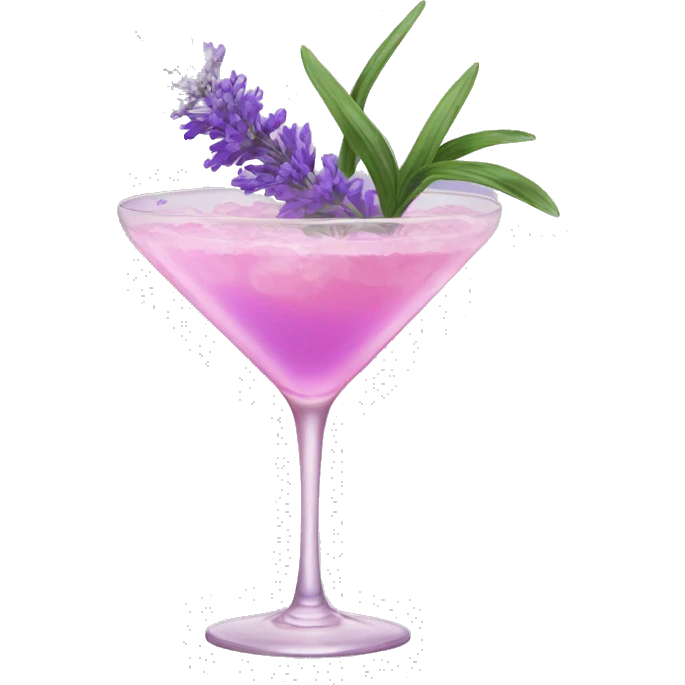 Lavender plants pink  cocktail emoji