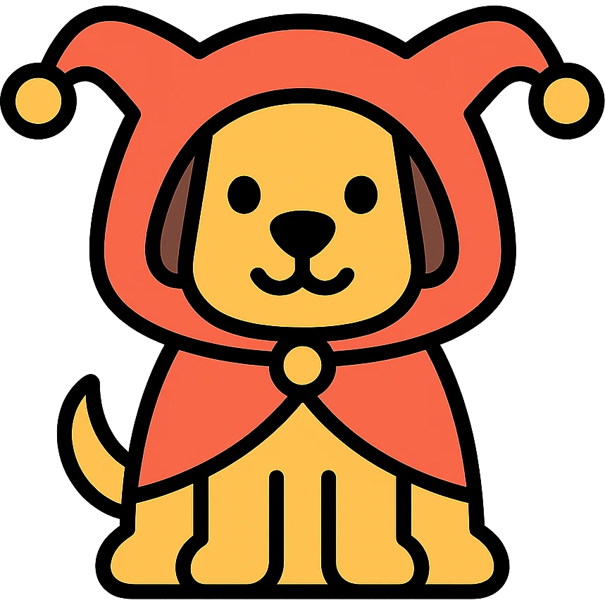 dog in a costume emoji
