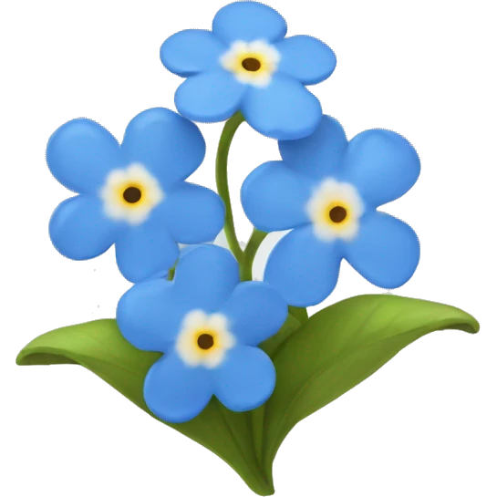 Forget me nots  emoji