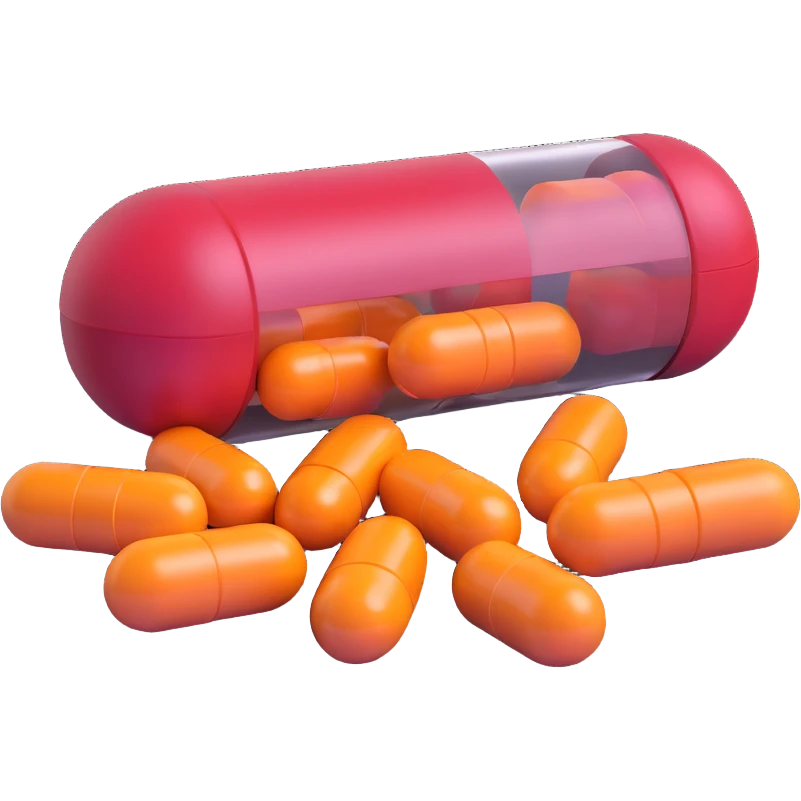 iron vitamin pill capsule, Fe supplement emoji