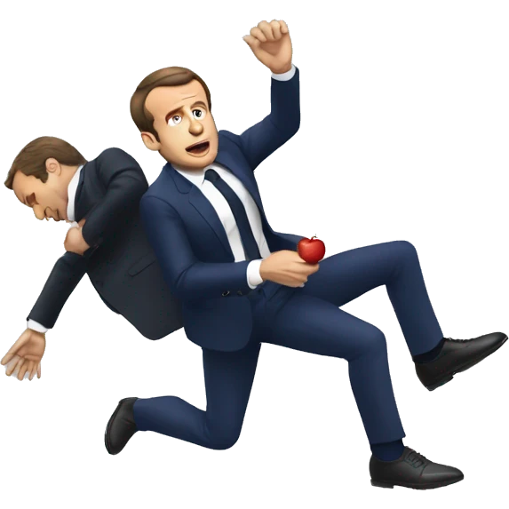 Emmanuel Macron accident emoji