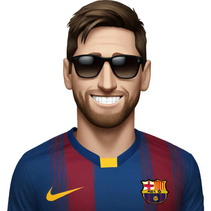 messi with sunglasses  emoji